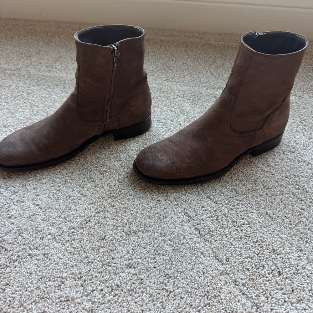 To Boot New York Hawthorne Men's Brown Oiled Suede Boots Size 9 - Picture 2 of 5